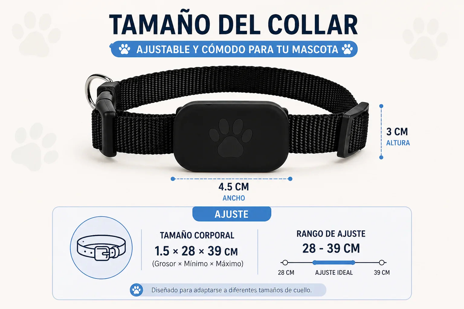 Collar rastreador GPS
